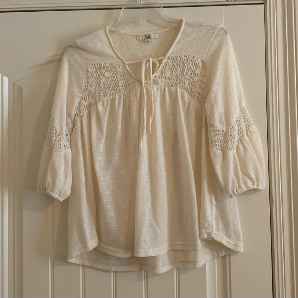 Cream colored sweater top
